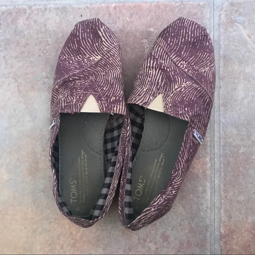 TOMS Purple shoes